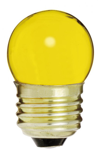 7.5 Watt S11 Incandescent; Ceramic Yellow; 2500 Average rated hours; Medium base; 120 Volt; Carded (27|S4512)