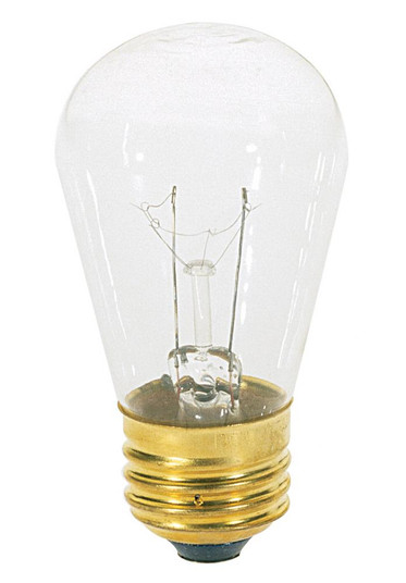11 Watt S14 Incandescent; Clear; 2500 Average rated hours; 80 Lumens; Medium base; 130 Volt; Carded (27|S4565)