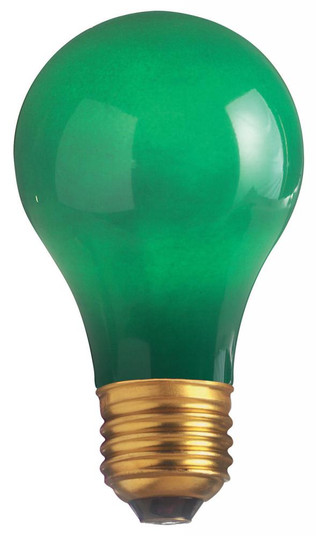 40 Watt A19 Incandescent; Ceramic Green; 2000 Average rated hours; Medium base; 130 Volt (27|S4982)