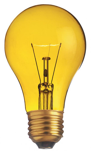 25 Watt A19 Incandescent; Transparent Yellow; 2000 Average rated hours; Medium base; 130 Volt (27|S6083)