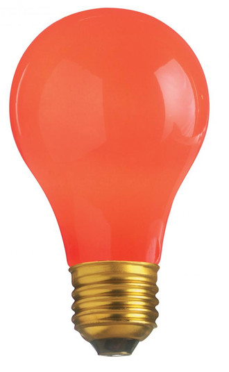 25 Watt A19 Incandescent; Ceramic Red; 1000 Average rated hours; 15 Lumens; Medium base; 130 Volt (27|S6090)