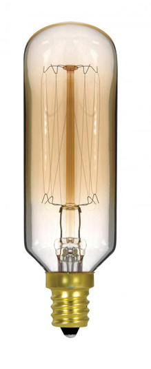 40 Watt T9 Incandescent; Clear Gold; 3000 Average rated hours; 160 Lumens; Candelabra base; 120 Volt (27|S2420)