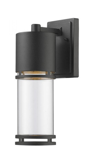 1 Light Outdoor Wall Light (276|553M-BK-LED)