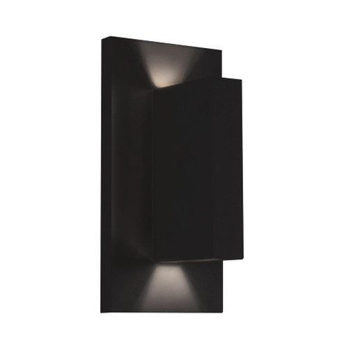 Vista 9-in Black Dimmable LED Outdoor Wall Sconce (461|EW22109-BK)