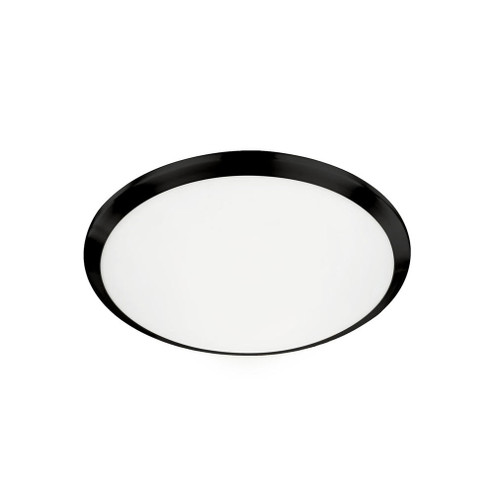Malta 12-in Black LED Flush Mount (461|FM1512-BK)