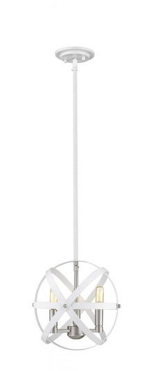3 Light Chandelier (276|463-12HWH-BN)