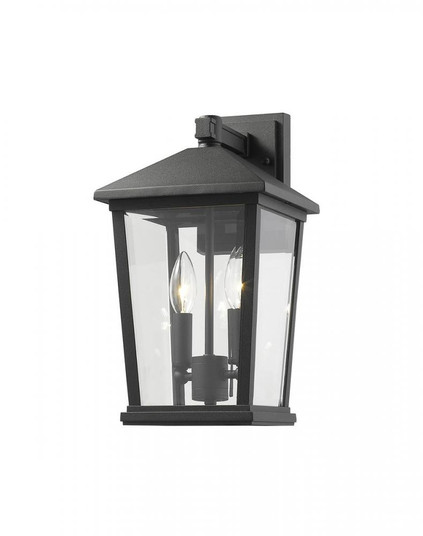 2 Light Outdoor Wall Light (276|568M-BK)