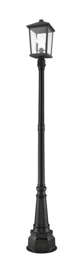 2 Light Outdoor Post Mounted Fixture (276|568PHBR-564P-BK)