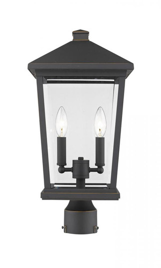 2 Light Outdoor Post Mount Fixture (276|568PHBR-ORB)