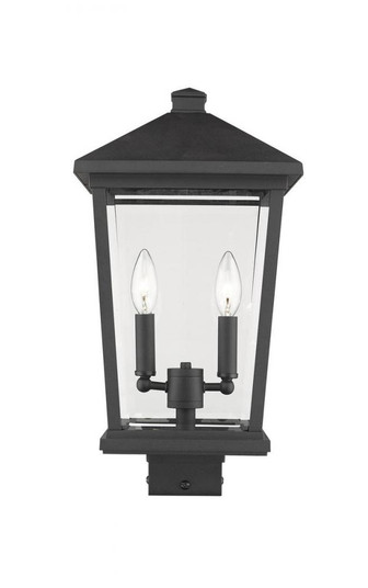 2 Light Outdoor Post Mount Fixture (276|568PHBS-BK)