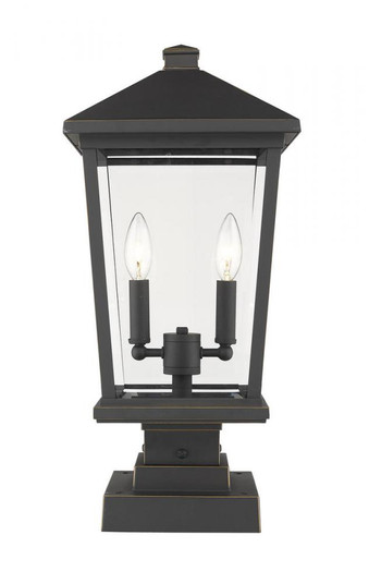 2 Light Outdoor Pier Mounted Fixture (276|568PHBS-SQPM-ORB)