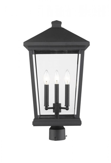 3 Light Outdoor Post Mount Fixture (276|568PHXLR-BK)
