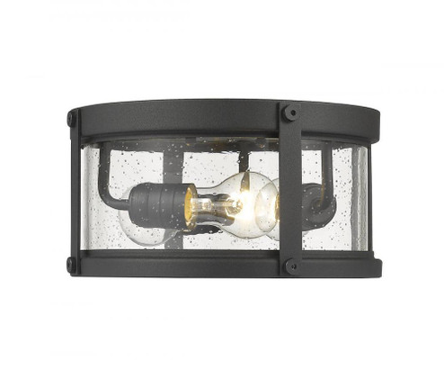 3 Light Outdoor Flush Mount (276|569F-BK)