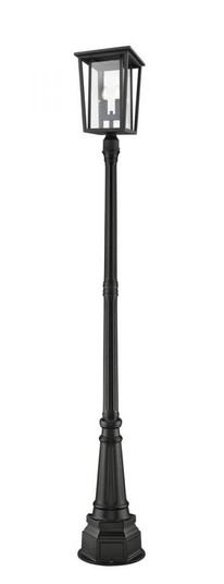 2 Light Outdoor Post Mounted Fixture (276|571PHBR-564P-BK)