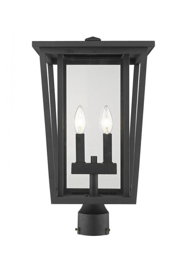 2 Light Outdoor Post Mount Fixture (276|571PHBR-BK)