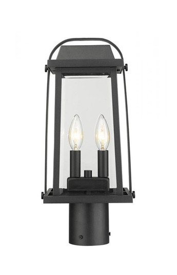 2 Light Outdoor Post Mount Fixture (276|574PHMR-BK)