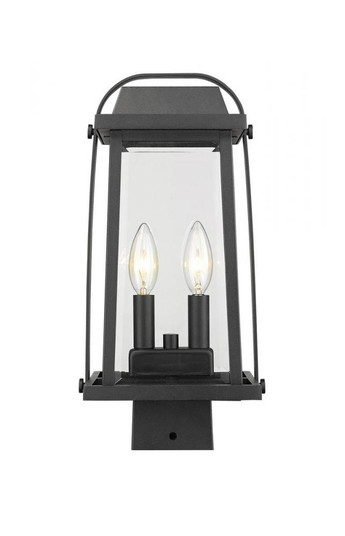 2 Light Outdoor Post Mount Fixture (276|574PHMS-BK)