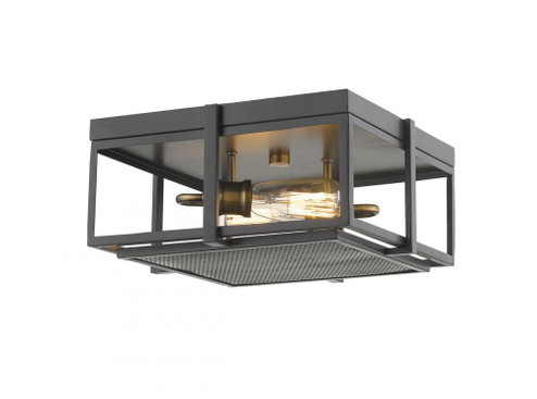 2 Light Flush Mount (276|724F13-BRZ+HBR)