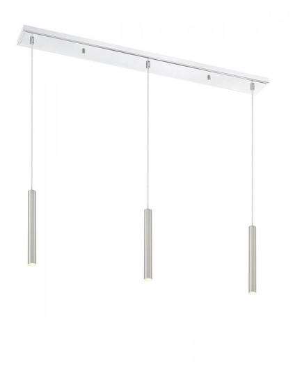3 Light Linear Chandelier (276|917MP12-BN-LED-3LCH)