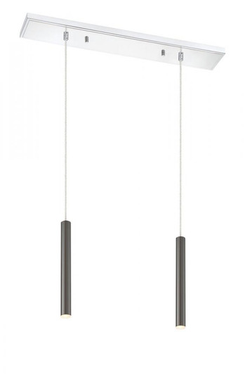 2 Light Linear Chandelier (276|917MP12-PBL-LED-2LCH)