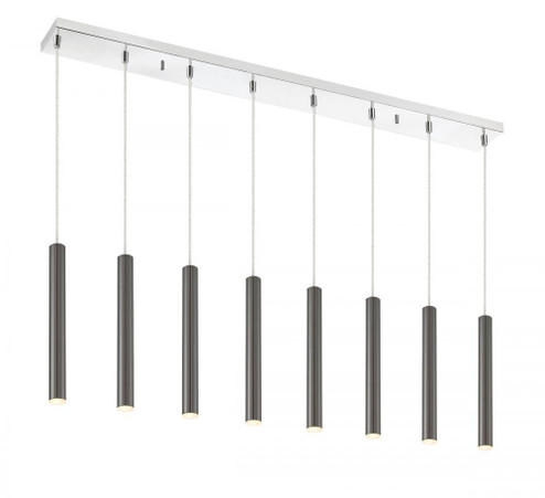 8 Light Linear Chandelier (276|917MP12-PBL-LED-8LCH)