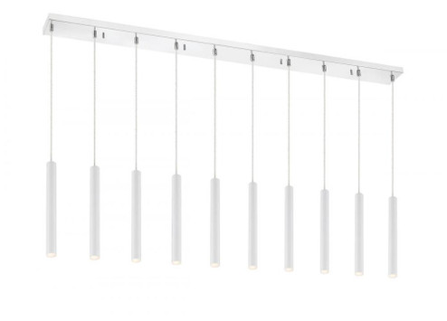 10 Light Linear Chandelier (276|917MP12-WH-LED-10LCH)