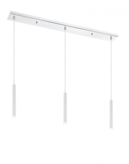 3 Light Linear Chandelier (276|917MP12-WH-LED-3LCH)