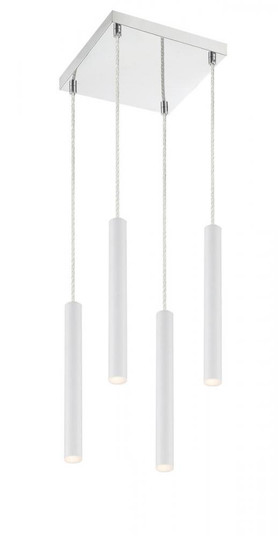 4 Light Chandelier (276|917MP12-WH-LED-4SCH)