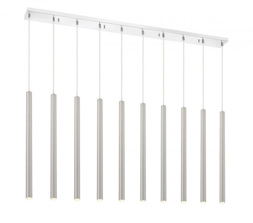 10 Light Linear Chandelier (276|917MP24-BN-LED-10LCH)
