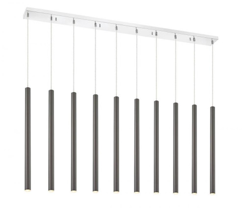 10 Light Linear Chandelier (276|917MP24PBL-LED-10LCH)
