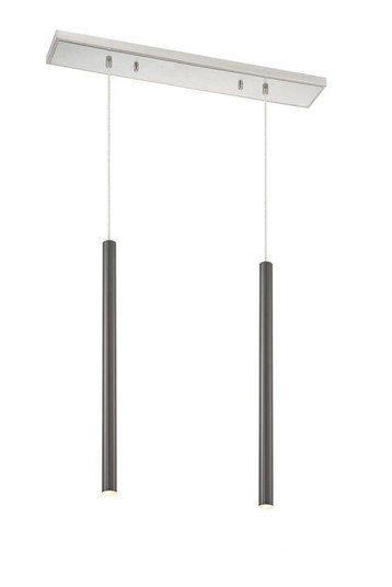 2 Light Linear Chandelier (276|917MP24-PBL-LED-2LBN)