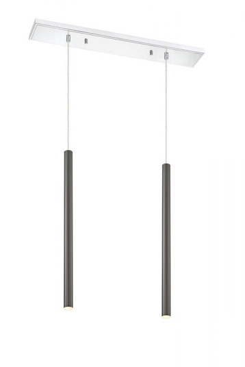 2 Light Linear Chandelier (276|917MP24-PBL-LED-2LCH)