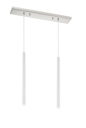 2 Light Linear Chandelier (276|917MP24-WH-LED-2LBN)