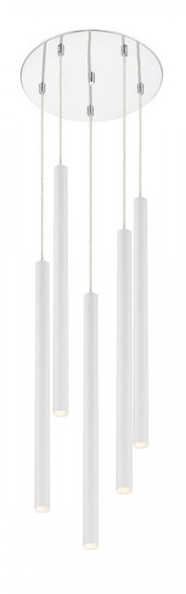 5 Light Chandelier (276|917MP24-WH-LED-5RCH)