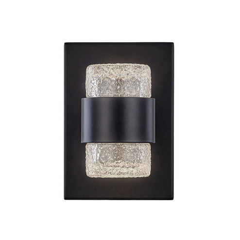 Copenhagen 8-in Black Dimmable LED Outdoor Wall Sconce (461|EW48208-BK)