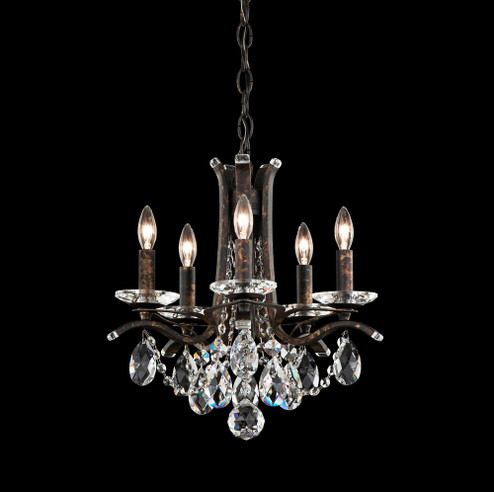 Vesca 5 Light 120V Chandelier in Ferro Black with Clear Heritage Handcut Crystal (168|VA8304N-59H)