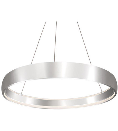 Halo 35-in Brushed Silver LED Pendant (461|PD22735-BS)