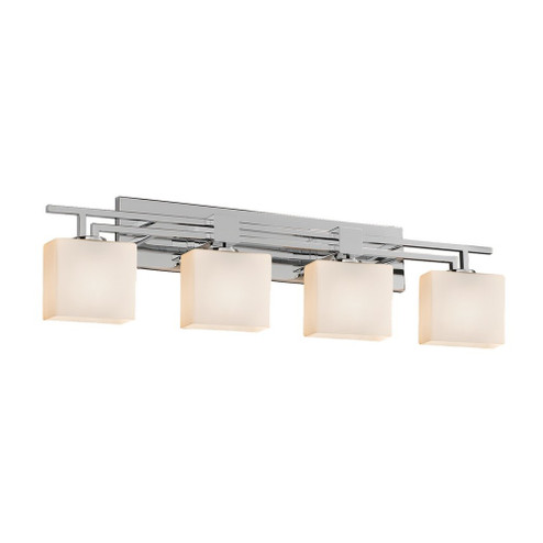 Aero 4-Light Bath Bar (254|FSN-8704-55-OPAL-CROM)