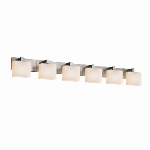 Modular 6-Light Bath Bar (254|FSN-8926-55-OPAL-NCKL)
