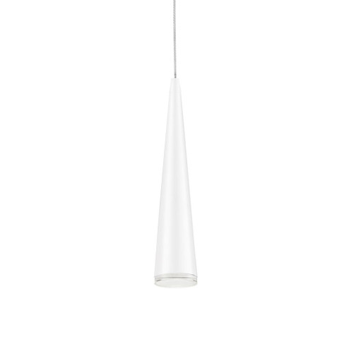 Mina 12-in White Dimmable LED Pendant (461|401214WH-LED)