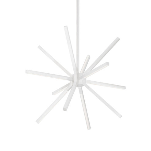 Sirius Minor 20-in White Dimmable LED Chandelier (461|CH14220-WH)