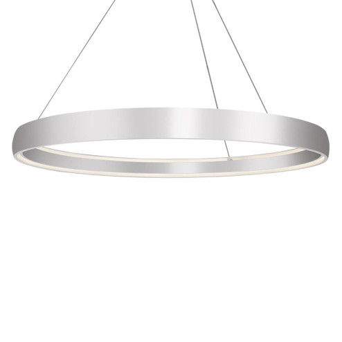 Halo 72-in Brushed Silver LED Pendant (461|PD22772-BS)