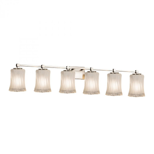 Tetra 6-Light Bath Bar (254|GLA-8426-16-WTFR-NCKL)