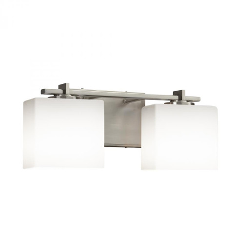 Era 2-Light Bath Bar (254|FSN-8442-55-OPAL-NCKL)