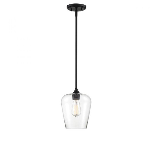 Octave 1-Light Pendant in Black (128|7-4036-1-BK)