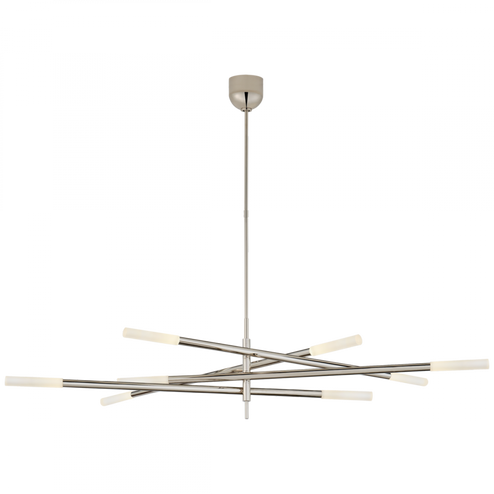 Rousseau Grande Eight Light Articulating Chandelier (279|KW 5589PN-EC)