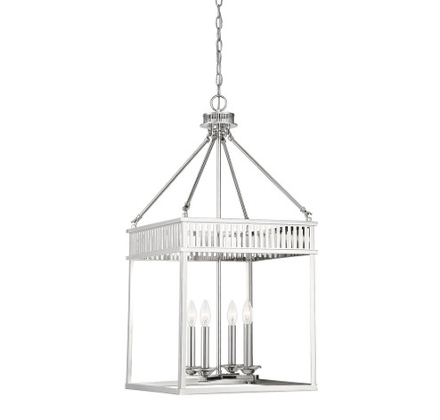 William 4-Light Pendant in Polished Nickel (128|3-3104-4-109)