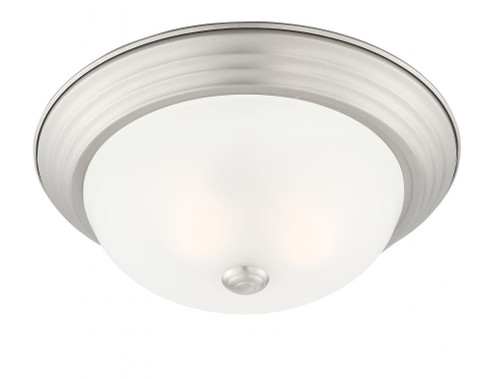 13'' 2 Light Flushmount (21|1257M-PW-W)