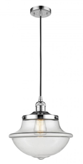 Oxford - 1 Light - 12 inch - Polished Chrome - Cord hung - Mini Pendant (3442|201C-PC-G542-LED)