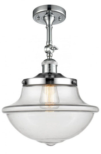 Oxford - 1 Light - 12 inch - Polished Chrome - Adjustable Semi-Flush Mount (3442|201F-PC-G542)